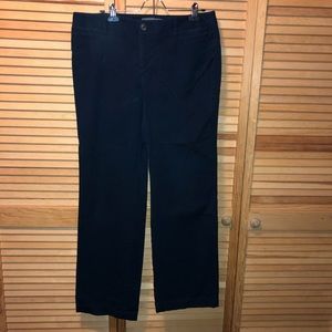 Eddie Bauer Navy Slightly Curvy Pants